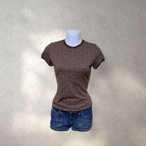 !! DO NOT BUY !! Guess Brown Baby Tee